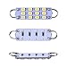 LEDKINGDOMUS 561 Bulb 44mm Bright White Festoon LED Bulb, 12 SMD Rigid Loop 1.73