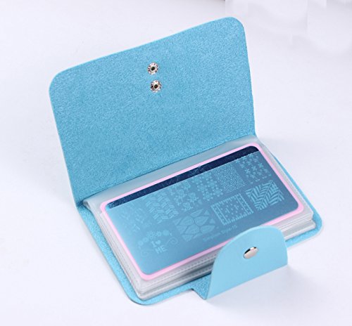 Finger Angel Light Blue Nail Art Stamp Plate Collection Image Plate Organizer 6X12cm Size Stamping Plate