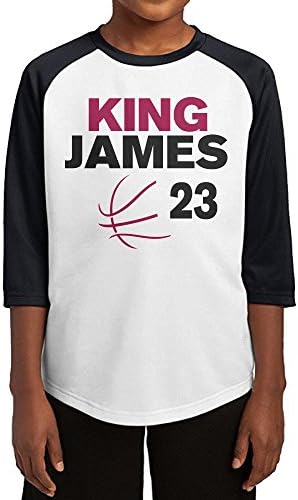 Hotboy19 Youth Boys Cleveland #23 Player Raglan Baseball T Shirt Black Size S