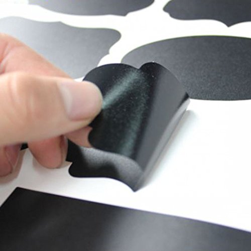 Chalkboard Labels, 75PCS Alloyseed Reusable Waterproof Chalkboard Stickers Erasable for Labeling Kitchen Pantry,Spice Jars Glass Bottles, Great Organizing Label for Your Home and Office - Thumbnail 3