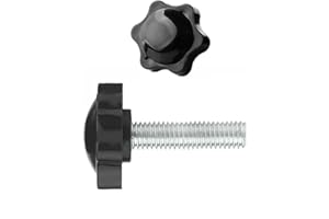 QIRUIRED 4Pcs M8 x 80mm Star Clamping Knob Grip Thumb Screw Head Diameter 38mm Knobs Nut Screws Tightening Thread Replacement Machine Handle