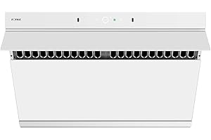 FOTILE JQG7507-W 30" Under Cabinet or Wall Mount Kitchen Range Hood 1100 CFM 4 Speed Level with LED Lights, Fingerprint Resistance and Motion Control