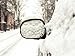 SnowOFF Car Side Mirror Snow Covers Set - Protect Auto Exterior Rear View Mirrors from Snow, Ice & Frost - BONUS Demist Cloth - Automotive Door Armor - Fit Cars, CRVs some SUVs - Like Windshield Cover