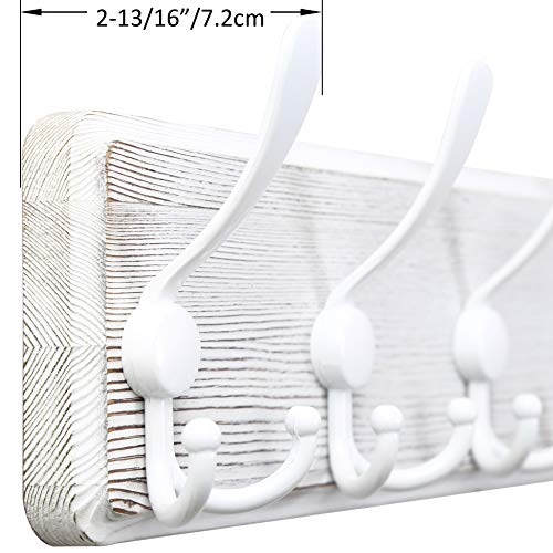 WEBI Coat Rack Wall Mount,38 9/16’’ Long,10 Triple Hooks,Coat Hooks