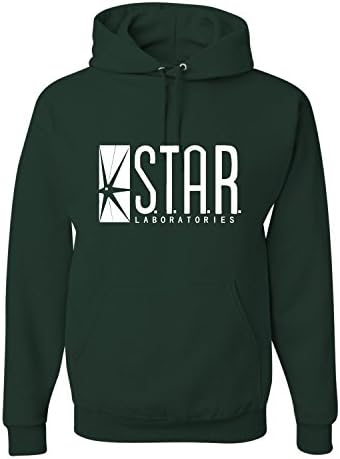 X-Large Forest Green Adult Star Labs Sweatshirt Hoodie