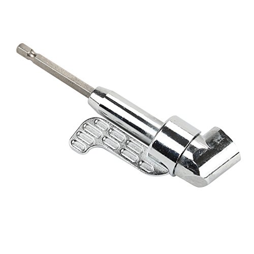 Breynet 105 Degree Right Angle Drill Driver Bit Extension Power Drill Tool 1/4inch 6mm Hex Magnetic Drill Bit Power Screwdriver Socket Holder Adaptor