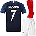 FC FirstClass 2018 Football Soccer Club Navy Blue Home Kit Short Sleeve Jersey Outfit Kids 3-12 Years Suit &Socks