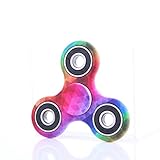 Jewby Tri-Spinner Fidget Toy Hand Spinner Camouflage, Stress Reducer Relieve Anxiety Hot pink