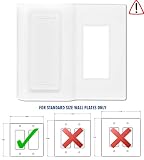 Light Switch cover for Philips Hue Dimmer - adapter - cover - plate (Standard size only - 4.5 in H x 4.56 in W) (SM214 - Double Rocker)