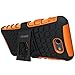 Galaxy J7 V Case, Galaxy J7 Prime Case, Galaxy J7 Perx Case, Galaxy J7 Sky Pro / Galaxy Halo Case, OEAGO Samsung Galaxy J7 2017 Case Tough Rugged Dual Layer Protective Case with Kickstand - Orange