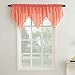 No. 918 Erica Crushed Sheer Voile Ascot Beaded Curtain Valance, 51
