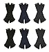 RSG Hosiery Men's & Women's Toe Socks 6 or 12 Pack (Crew Or Shorties Length)