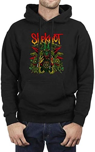 Long Sleeve Fleece Slipknot-Black-mask- Mens Hoodie Sweatshirt
