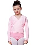 Knit Wrap Sweater for Girls by Mdnmd, Large, Pink