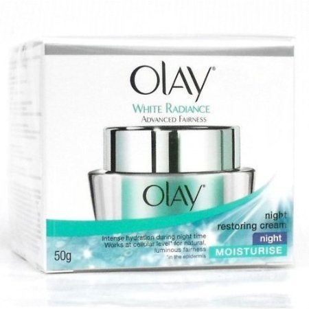 olay white radiance fairness night restoring cream
