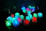 Set of 24 Litecubes Brand 8 Mode MultiColor Rainbow Light up LED Ice Cubes