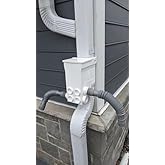 Best Downspout Diverter Rainwater Harvesting &amp; Collection, Self-Flushing, Prevents Clogs, Fits 2-5/8 x 2-5/8, 2&times;3, 3x3, 3&times;4, up to 5x5 &amp; Round Downspouts.