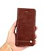 Google Pixel 3 Case,RUIHUI Leather Wallet Folding Flip Slim Protective Case Shell Cover with Card Slots,Kickstand Feature and Magnetic Closure for Google Pixel 3 2018,Brown