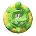 Aquatopia - Baby Bath Thermometer Floating Toy with Digital Audible Alarm, Baby Water Thermometer for Bath Temp, Cute Baby Bath Essentials, Beeps When Too Hot or Too Cold, Trevor Turtle, Green
