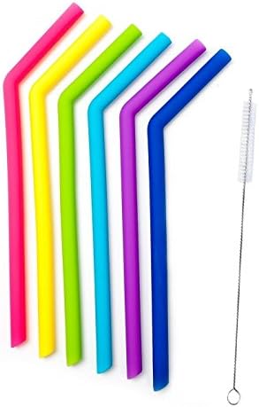 Tovantoe Silicone Straws Flexible and Durable Drinking, Multicolor
