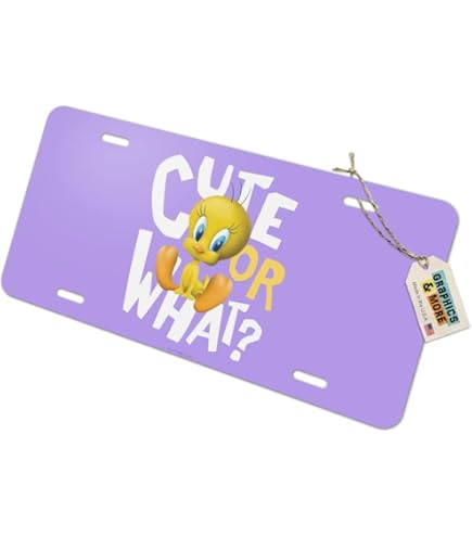 Looney Tunes トゥイーティー ライセンスプレート Amazon.com: Elektroplate All Metal Looney Tunes Tweety Bird