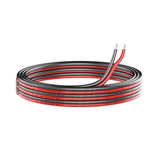 image for Haerkn 82ft 2pin Extension Cable Wire Cord 25M 20awg Electrical Wire C