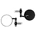 Bar End Convex Mirrors Inceased CNC Billet Side Rear View Mirrors for Motorcycle Honda Kawasaki Suzuki Yamaha Ducati KTM Harley Davidson BMW Victory Indian Aprilia Buell Triumph (SM001BK)