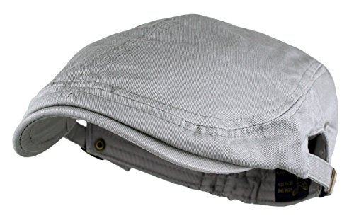 Men s cotton flat cap ivy gatsby newsboy hunting hat, grey, one s…