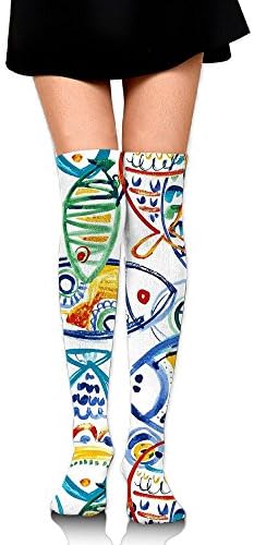 Women's Solarium Outdoor Cast Seaside Fashion Over Knee Thigh High Socks Stockings Length: 65 Cm
