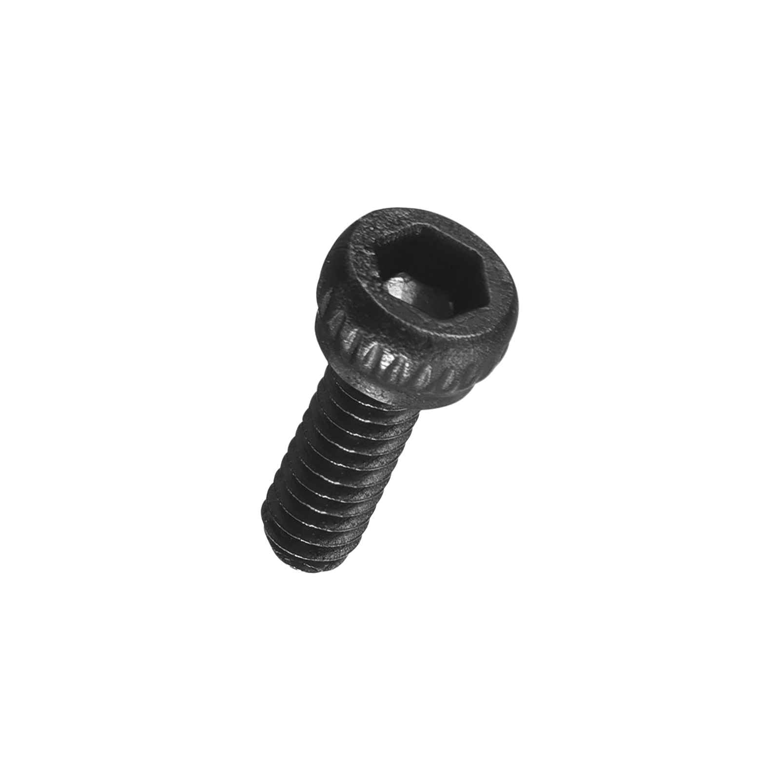 Kozelo 50pcs Socket Head Cap Screws - [M1.6-0.35 x 4mm] Alloy Steel Black Oxide Grade 12.9 Internal Hex Screw Full Thread for Industrial & Machinery Use, Black