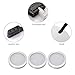 S&G Set of 3 LED Puck Lights 3000K Warm White Under Counter Lighting 510lm Under Cabinet Lighting Total of 6W with Switch Control LED Kitchen Lighting Closet Lights