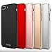 iPhone 7 Plus Case, COOLQO Ultra-Thin Full Body Coverage Hard Plastic Matte [Tempered Glass Screen Protector] 360 All Round Shockproof Hybrid Cover Skin for Apple iPhone 7 Plus 5.5 Inch_Rose Gold