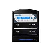 Vinpower Digital SharkBlu-S2T-BK Black Bluray / DVD / CD Hard Drive To 2 Target Duplicator with 12X Blu-ray Burner and 500G Hard Drive & USB 3.0 Multi-File CopyConnect