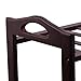 SONGMICS 100% Bamboo 4-Tier Rack 30 Inch Wide Entryway Shoe Shelf Storage Organizer Holds Up to 16 Pairs,Ideal for Hallway Bathroom Garden, Expresso Brown