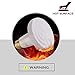 CRLight 150W Ceramic Infrared Heat Lamp, Thicker Version White Round Infrared Emitter for Pet Coop Heater Reptile Chicken Lizard Turtle Brooder Bulb, 2 Pack