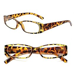 5 Pack Spring Hinge Reading Glasses Rectangular