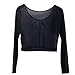 Weixinbuy Women Sheer Mesh Crop Long Sleeve Shirt XL