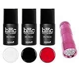 BMC 3pc Fundamentals Gel Nail Polish and Traveling LED Flashlight Collection