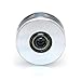 BIQU GT2 3mm Bore Aluminum Toothless Timing Belt Idler Pulley/Double Head for 3D Printer 6mm Width Timing Belt (Pack of 5pcs)