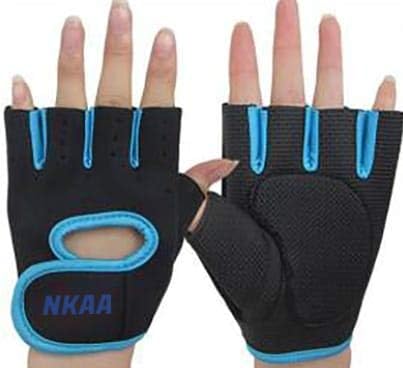 NKAA - Half Finger Sport Gloves for Gym, Training, Fitness, Exercise and Workout, Weight Lifting Gloves for Men and Women