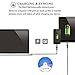 Lightning Cable, Zdatt Reversible 6.6ft/2M Apple MFi Certified Nylon Braided Long Lightning to USB Sync Charging Cord with Aluminum Connector for iPhone 5s/5c/6/6s Plus/SE,iPad Mini/Air/Pro,iPod-Black