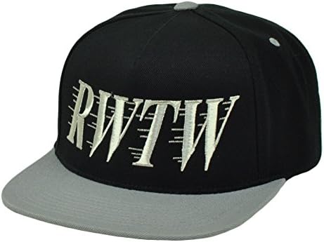 RWTW Logo Roll With The Winners Snapback Flat Bill Black Hat Cap Brand Wining