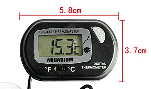 LCD Gauge Probe Sensor Digital Temperature for Aquarium Terrarium Fish Tank Heaters,Reptile,Hatching Thermometerï¼ŒPool Spa Fish Pond Tankï¼ŒFridge Freezer Keg Beer Tap Home Brew
