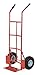 Vestil DHHT-500S-HR Steel Dual Handle Hand Truck with Hard Rubber Wheels 17-1/2 In. x 21 In. x 44-1/2 In. 500 Lb. Capacity Silver