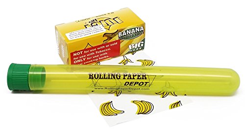 Juicy Jay's Big Roll Rolling Papers - Banana Flavor - Over 15 Feet per Roll - 1 Roll with RPD XL Doobtube