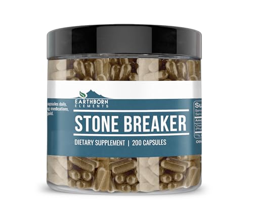 EARTHBORN ELEMENTS Natural Chanca Piedra - Disyuntor de piedra 100% puro y potente para riñón y vejiga* (680 mg porción)