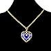 HiRudolph 1 X The Legend of Zelda Skyward Sword Blue Heart Pierced Necklace Anime Costume Blue