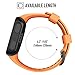 ANCOOL Compatible with Forerunner 35 Bands Soft Silicone Watch Band Sport Strap Replacement for Forerunner 35 Smartwatch (Orange)