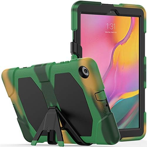 Hongxinyu Galaxy Tab A 10.1 2019 Case T510 T515, Griffin Series Shockproof Protective Cover with Built-in Kickstand and Screen Protection Film for SM-T510 SM-T515 (Camouflage)