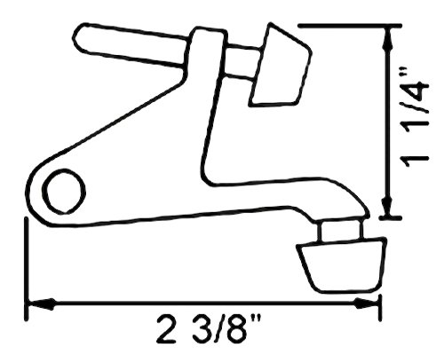 Satin Nickel Finish US15 Interior Exterior Door Hinges (Hinge Pin Door Stop Stopper)